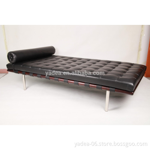 Modern classic furniture factory Mies van der rohe daybed replica couch barcelona